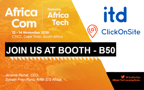 AfricaCom 2019: Meet ITD at the French Tech Pavilion – Business France (booth B50)